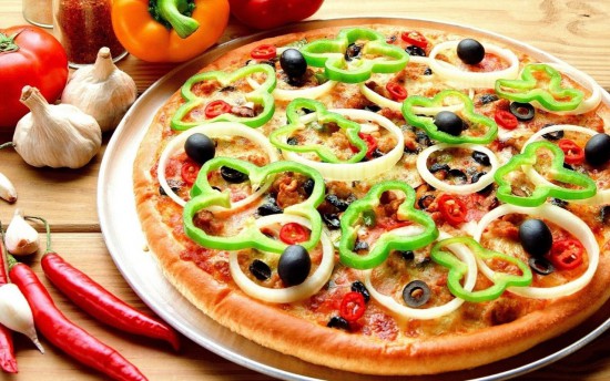 Вегетарианская пицца на сдобном тесте своими руками