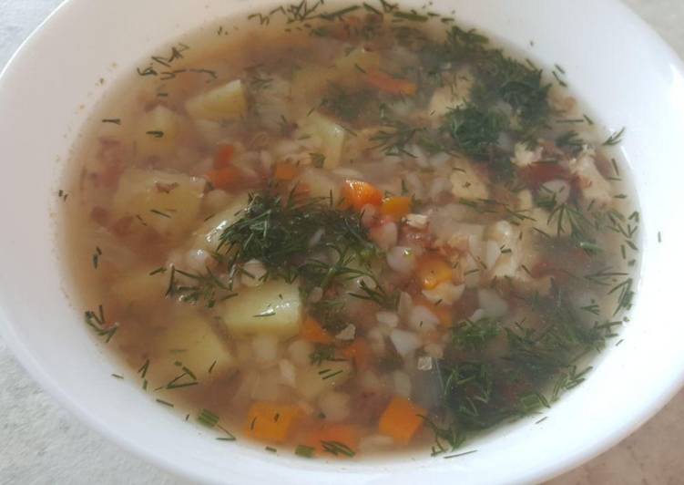 Гречневый суп с говядиной в мультиварке для ребенка